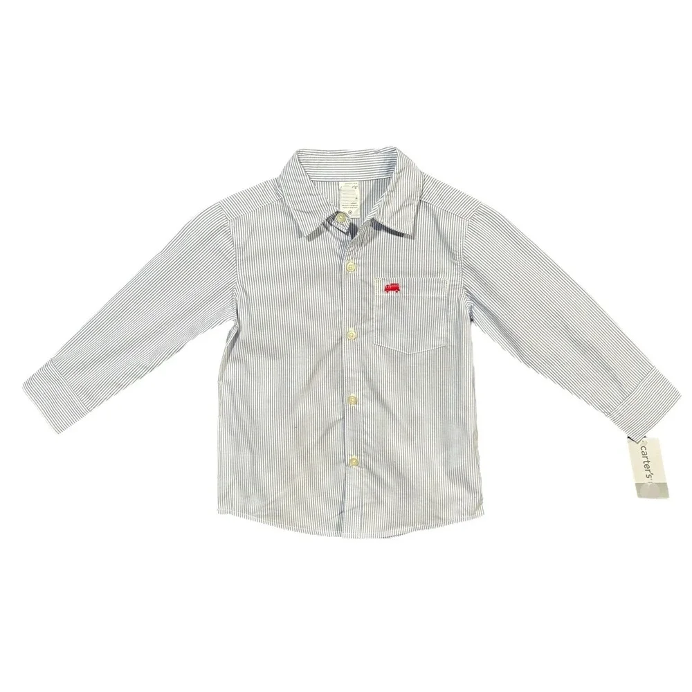 Carter's Toddler Boys Casual Pants & Shirt Outfit Set Size 5T Long Sleeves Top‎